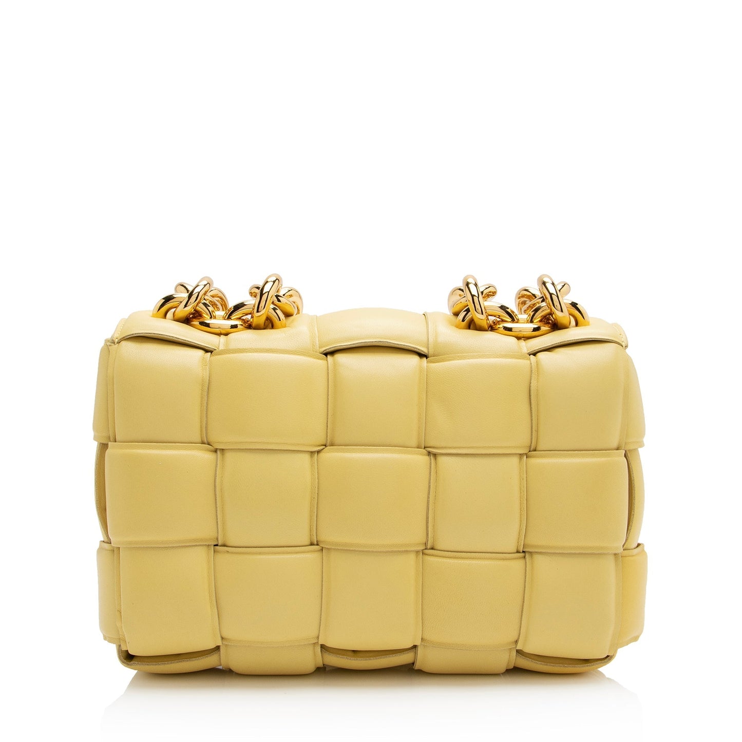 Luxury Bottega Veneta Lambskin Cassette Chain Maxi Shoulder Bag (SHF-23330)