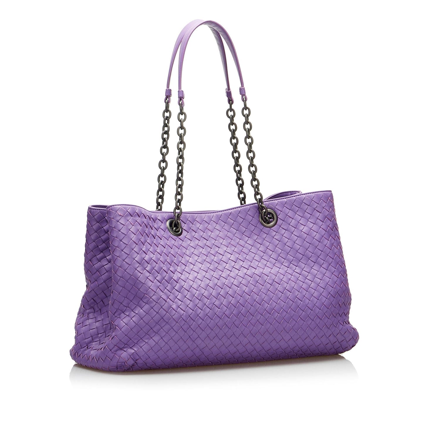 Luxury Bottega Veneta Medium Intrecciato Double Chain Tote (SHG-HYch9e)