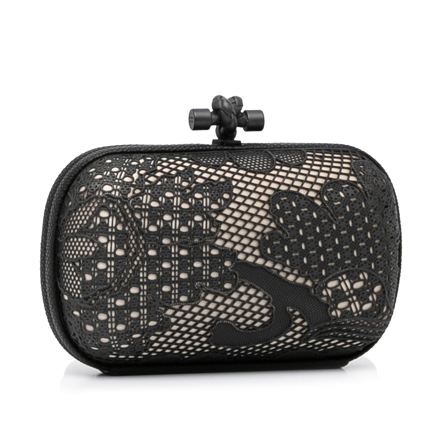 Luxury Bottega Veneta Metal Lace Karung Knot Clutch (SHG-3X4oDZ)