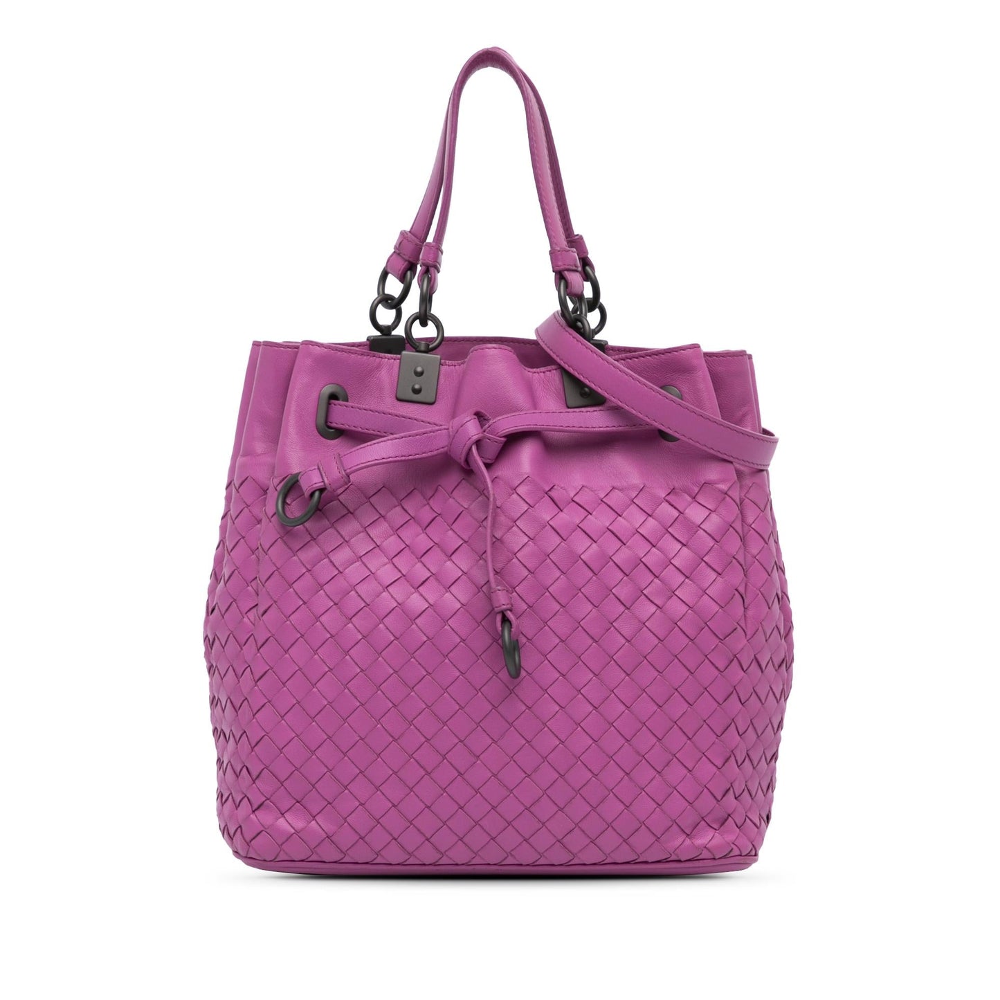 Luxury Bottega Veneta Nappa Intrecciato Bucket Bag (SHG-TJVcxW)