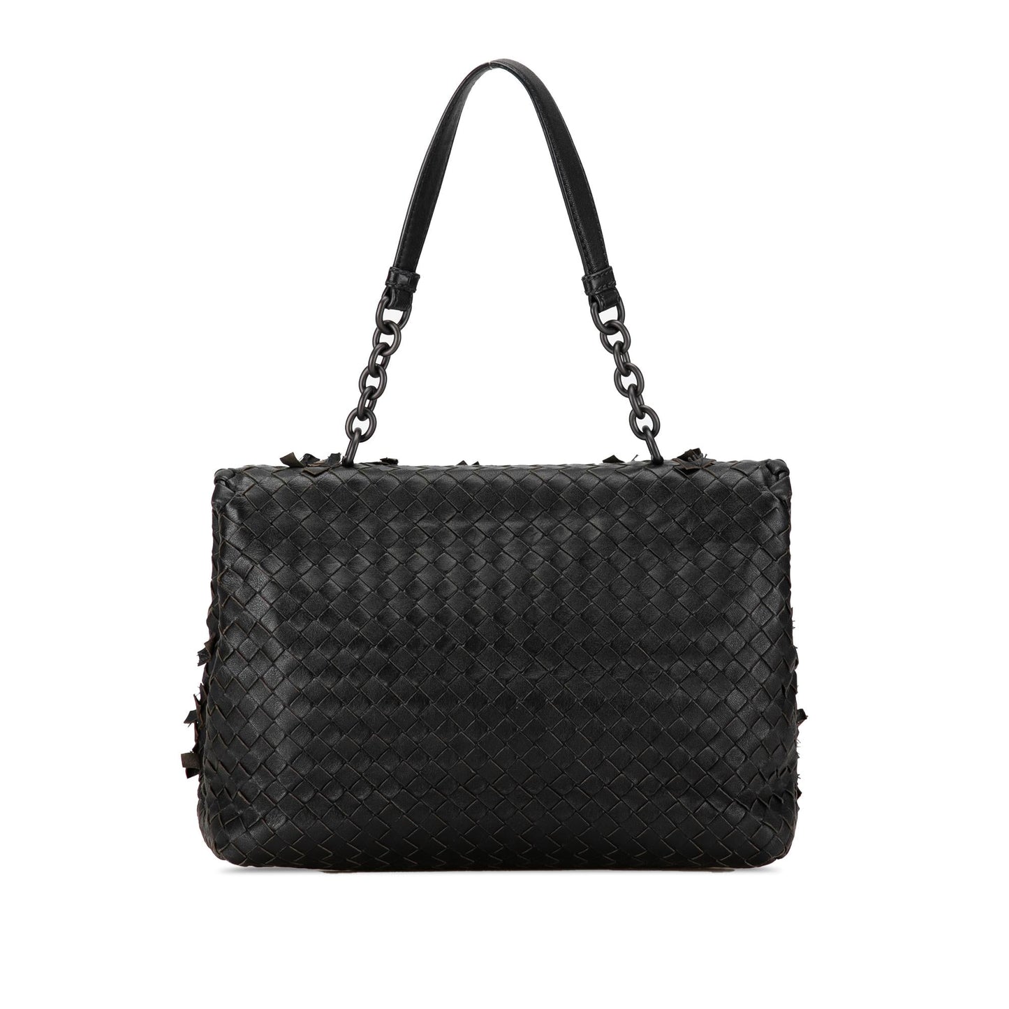 Luxury Bottega Veneta Nappa Intrecciato Tobu Olimpia Shoulder Bag (SHG-mXrd77)