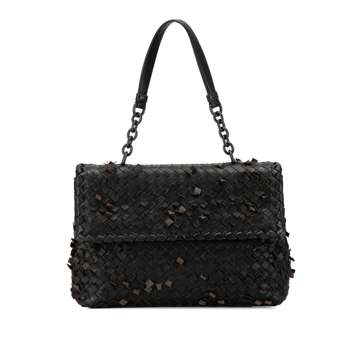 Luxury Bottega Veneta Nappa Intrecciato Tobu Olimpia Shoulder Bag (SHG-mXrd77)