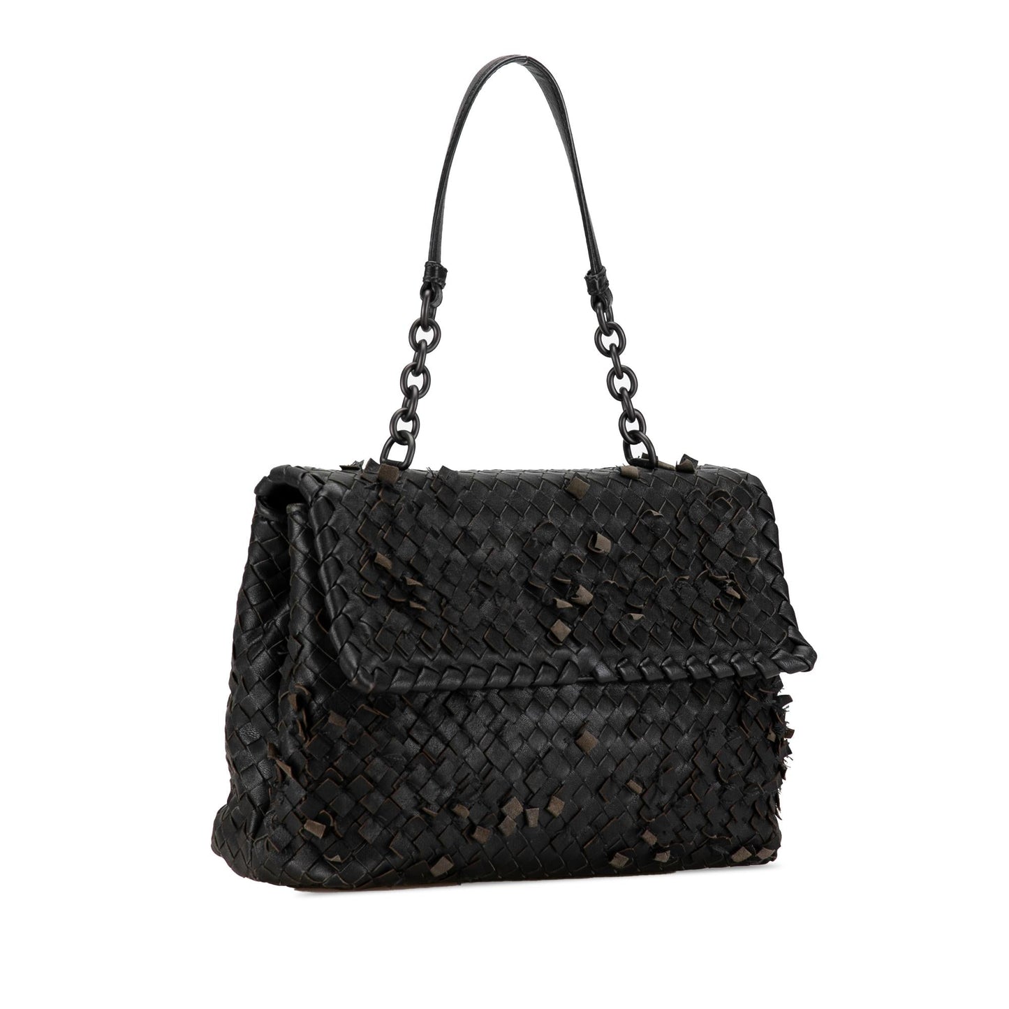 Luxury Bottega Veneta Nappa Intrecciato Tobu Olimpia Shoulder Bag (SHG-mXrd77)