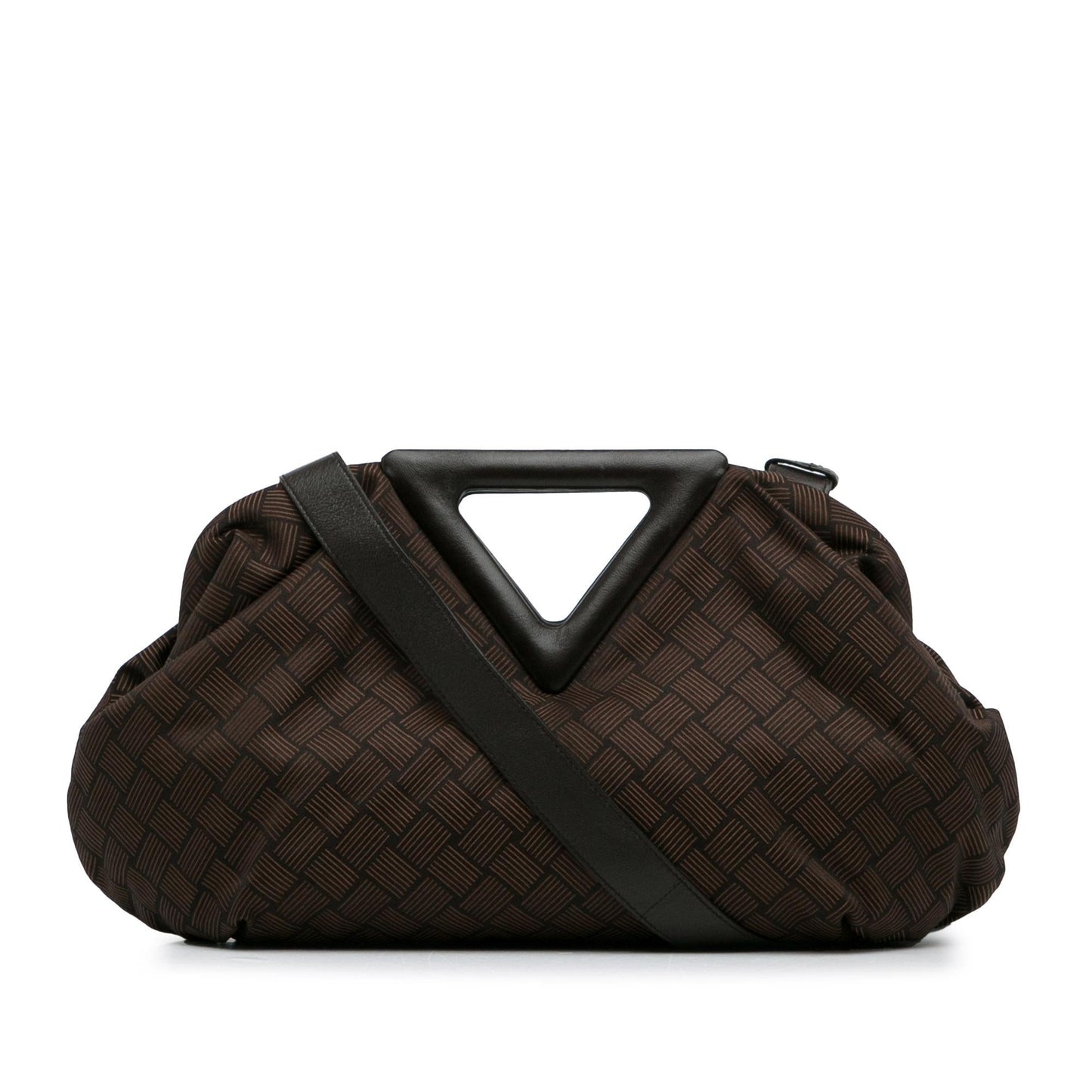Luxury Bottega Veneta Nylon Intrecciato Effect Point Satchel (SHG-8uMVmf)