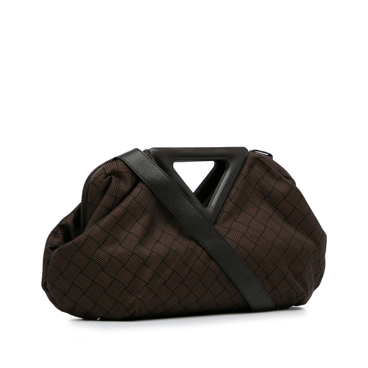 Luxury Bottega Veneta Nylon Intrecciato Effect Point Satchel (SHG-8uMVmf)