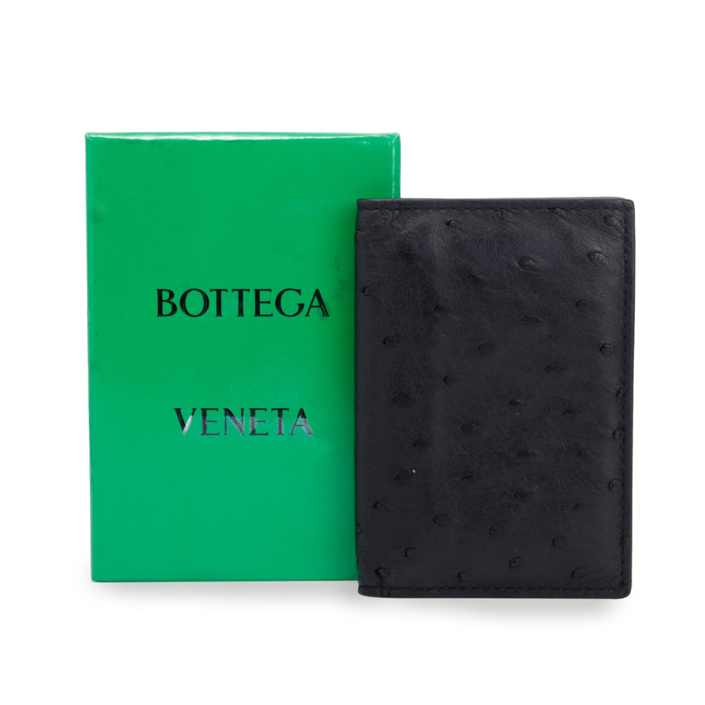 Bottega Veneta Ostrich Card Holder