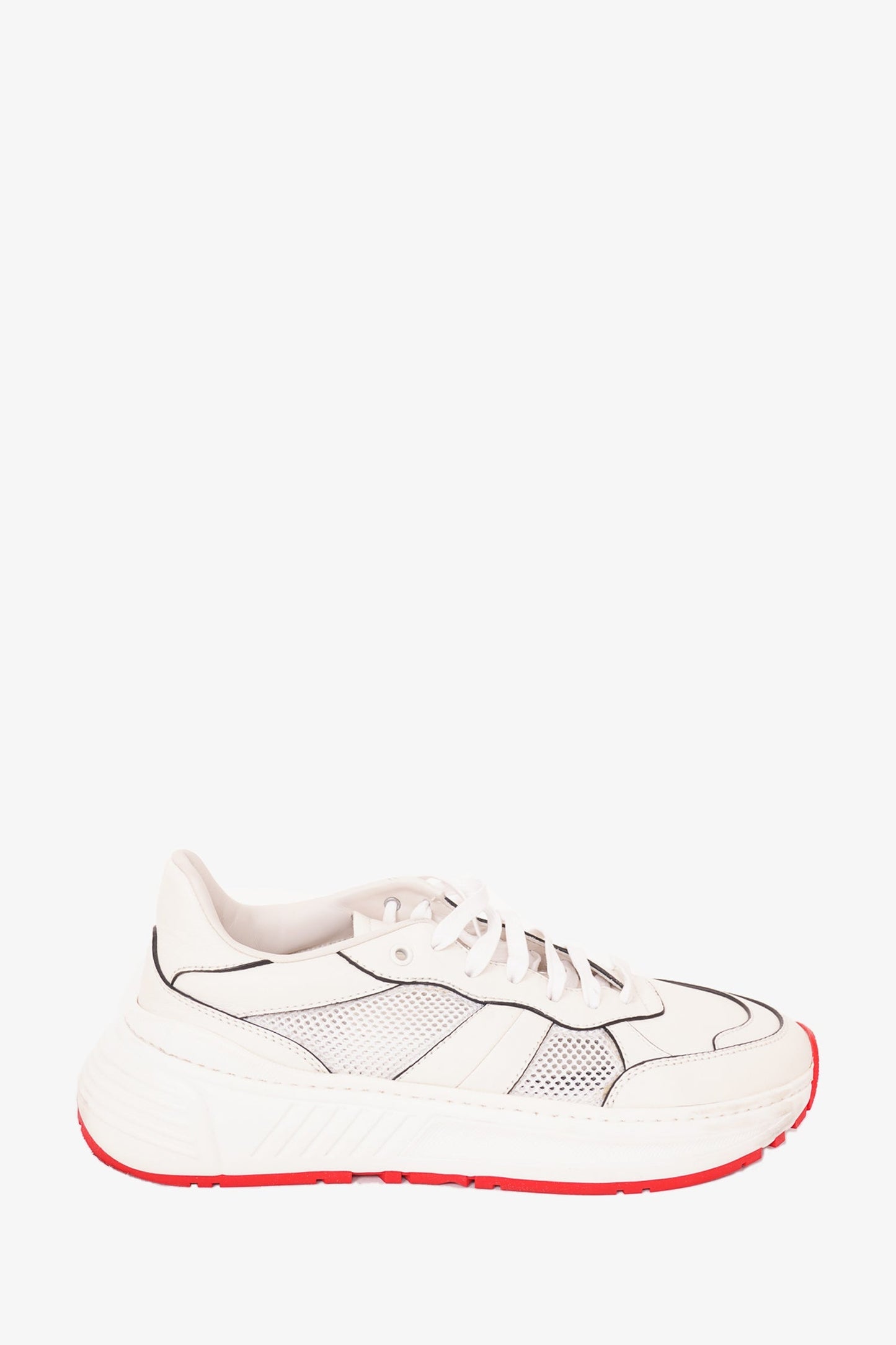 Bottega Veneta White Leather Speedster Sneaker Size 42.5 Mens