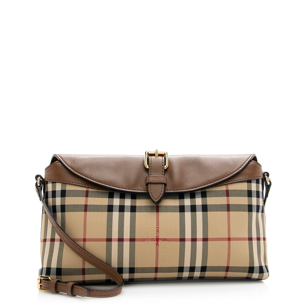 Burberry Horseferry Check Leah Crossbody Bag