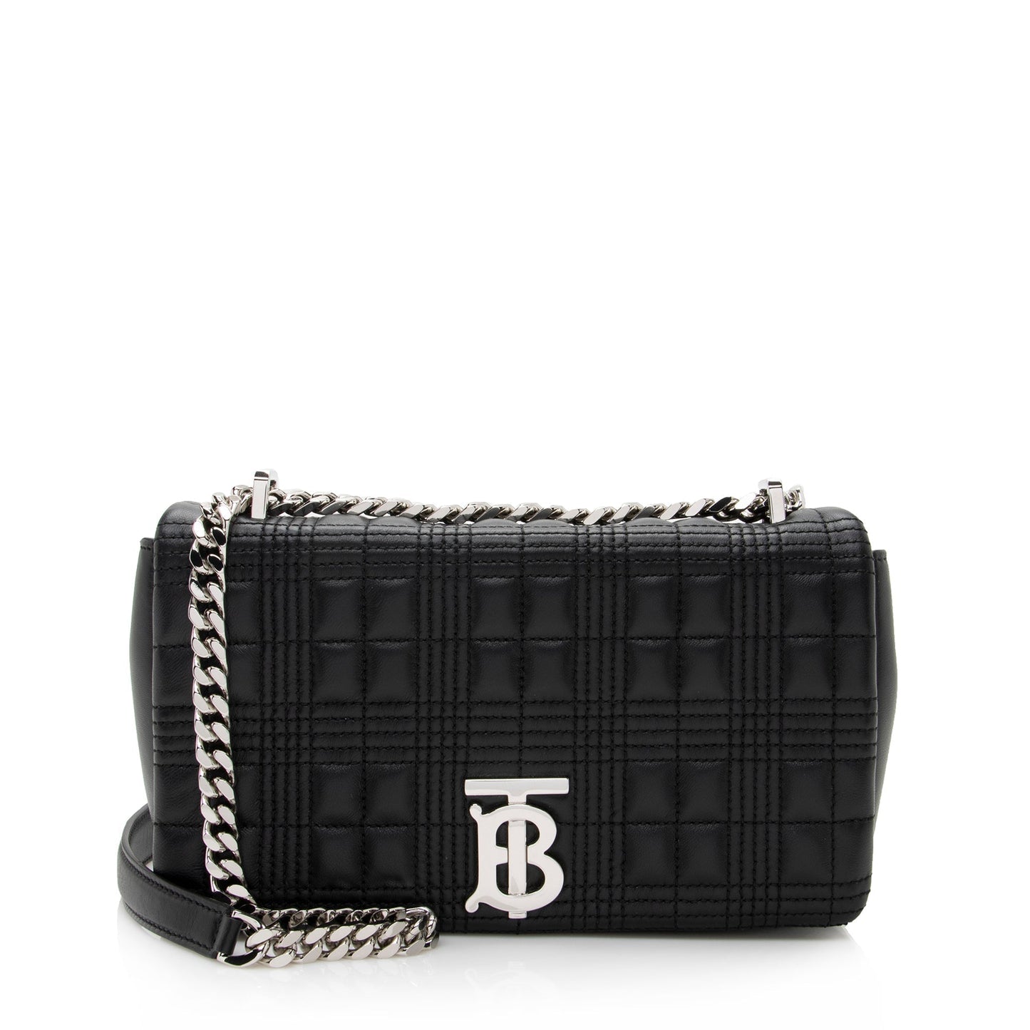 Burberry Quilted Lambskin TB Lola Chain Small Crossbody Bag