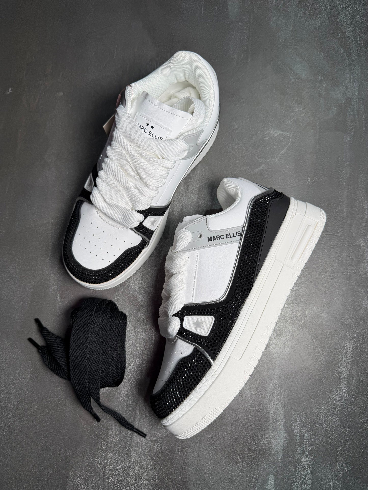 Sneakers brillantini, black MARC ELLIS