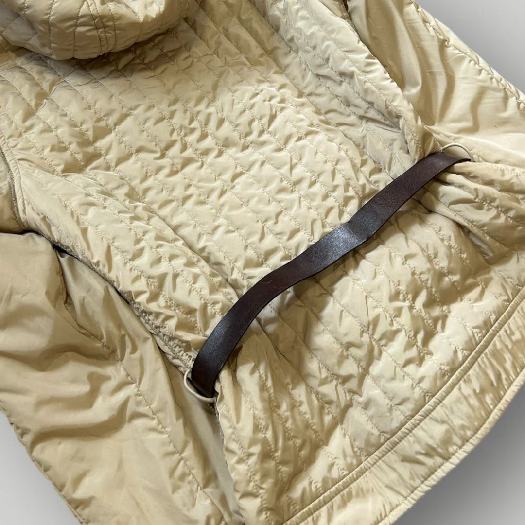 Prada Sport 2000's Womens Quilted Belt Jacket XS