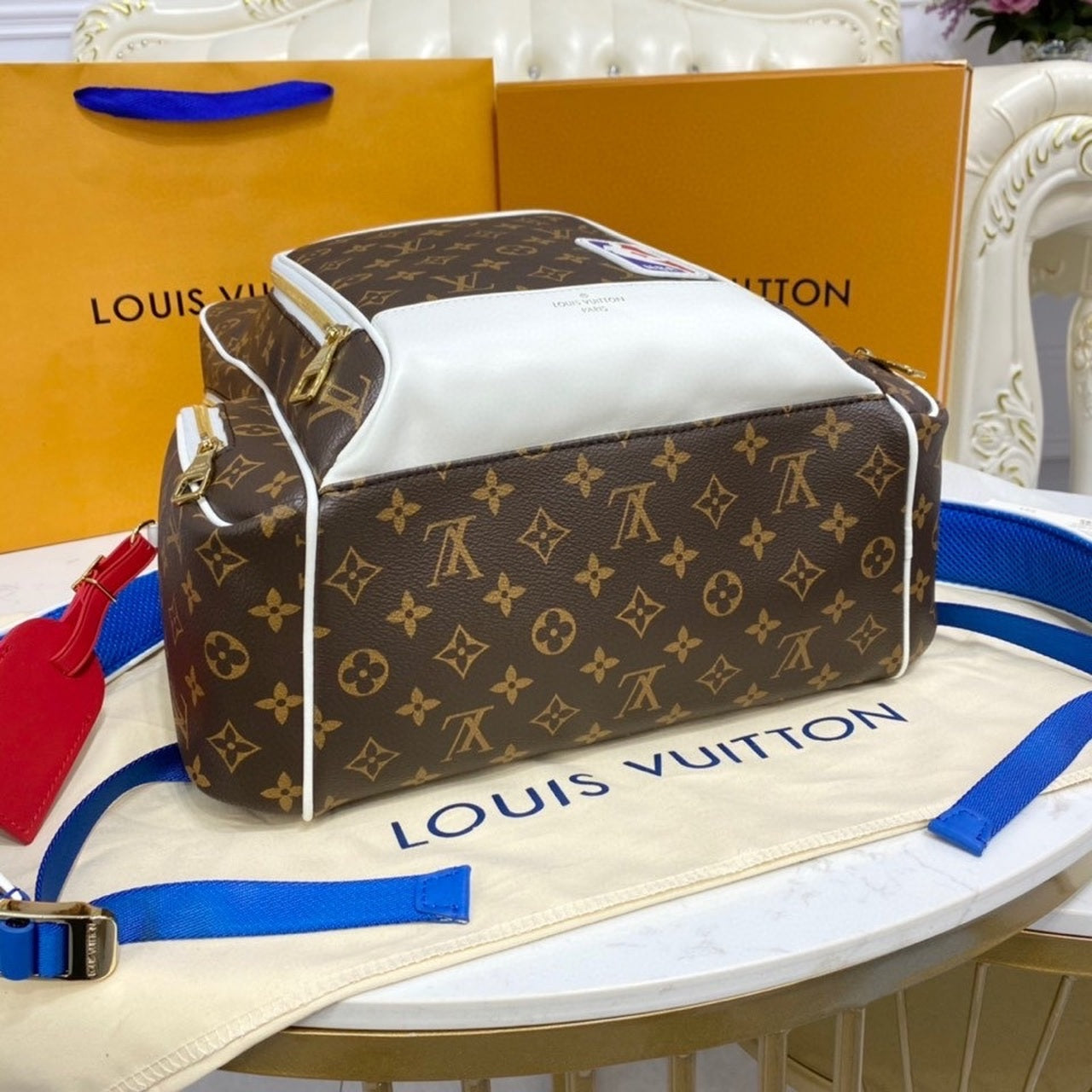 Top Quality x NBA New Backpack Monogram Canvas By Virgil Abloh For Men, Bags 15.7in/40cm Top Quality M45581