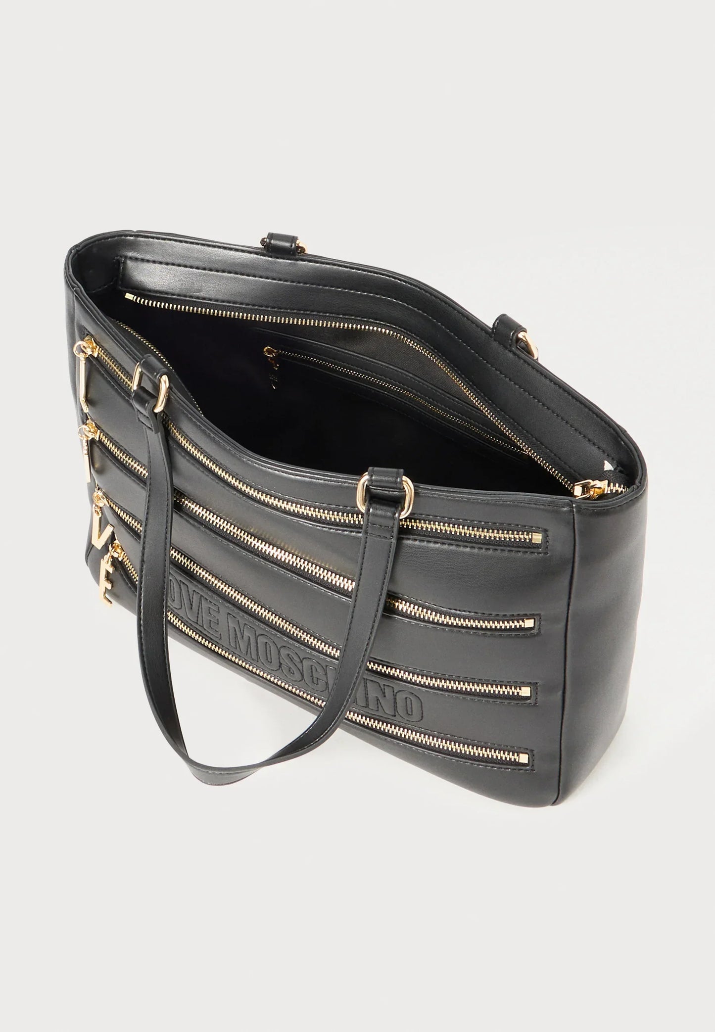 Borsa a mano zipline love moschino