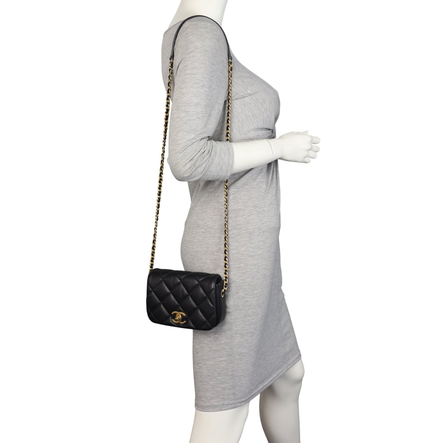 Chanel Nailed CC Flap Bag Mini