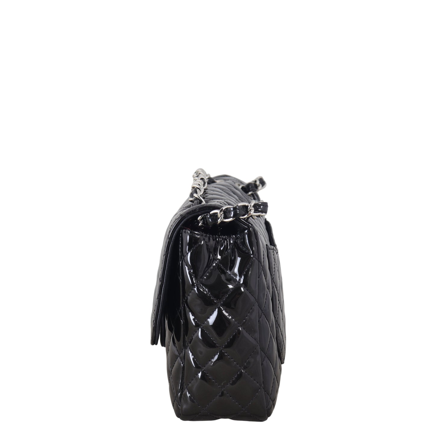 Chanel Secret Label Single Flap Medium Patent