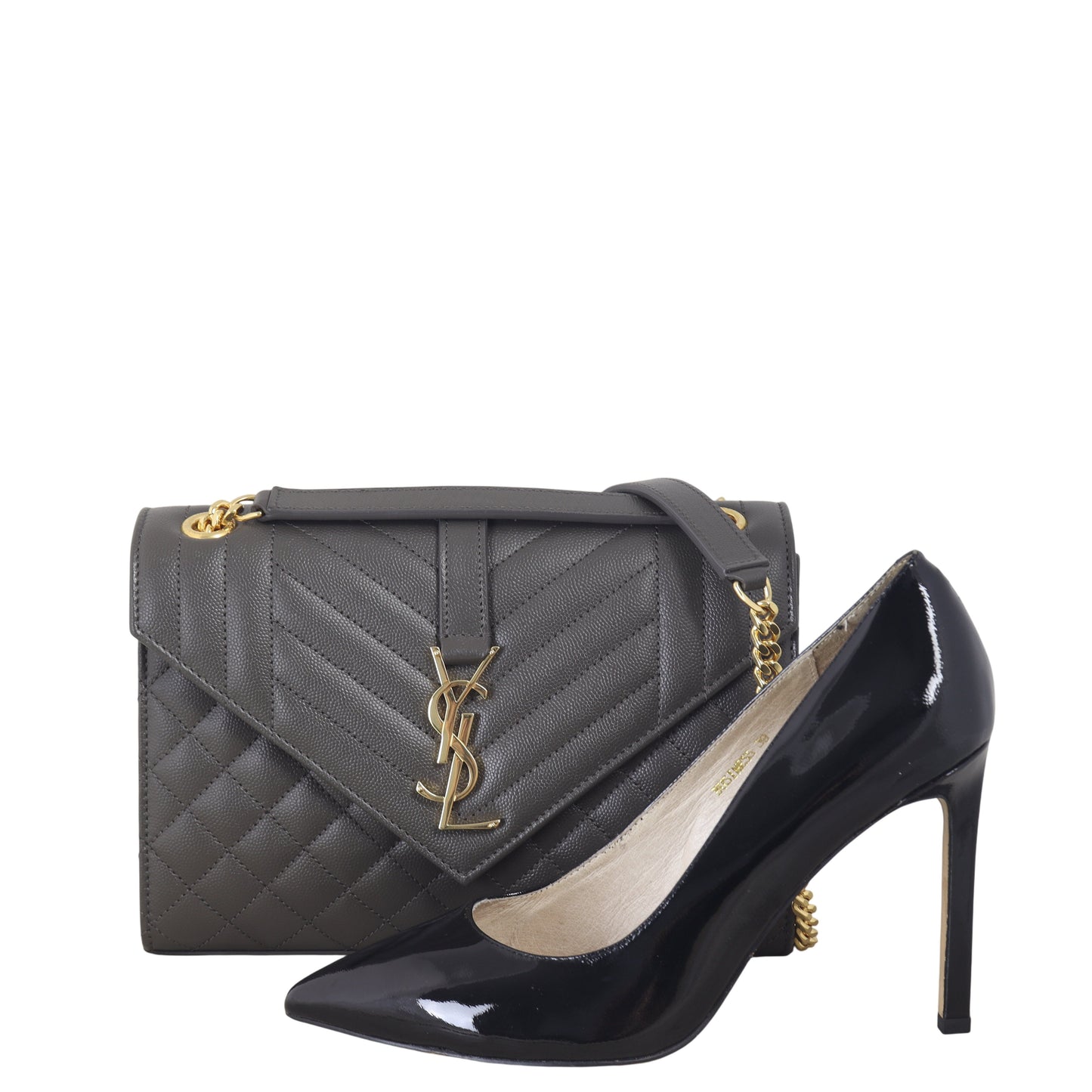 Saint Laurent Monogram Mix Matelasse Envelope Chain Bag Medium