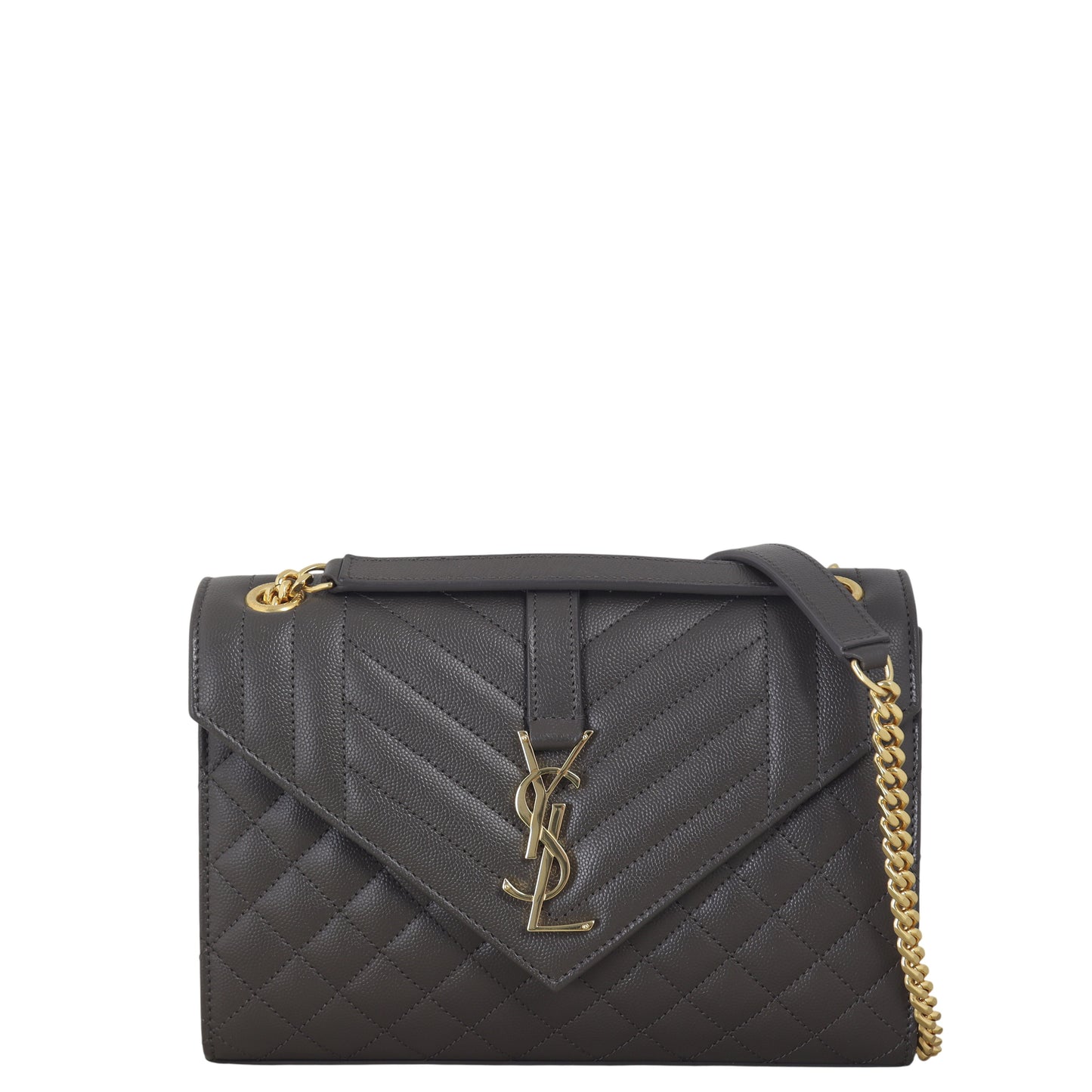 Saint Laurent Monogram Mix Matelasse Envelope Chain Bag Medium