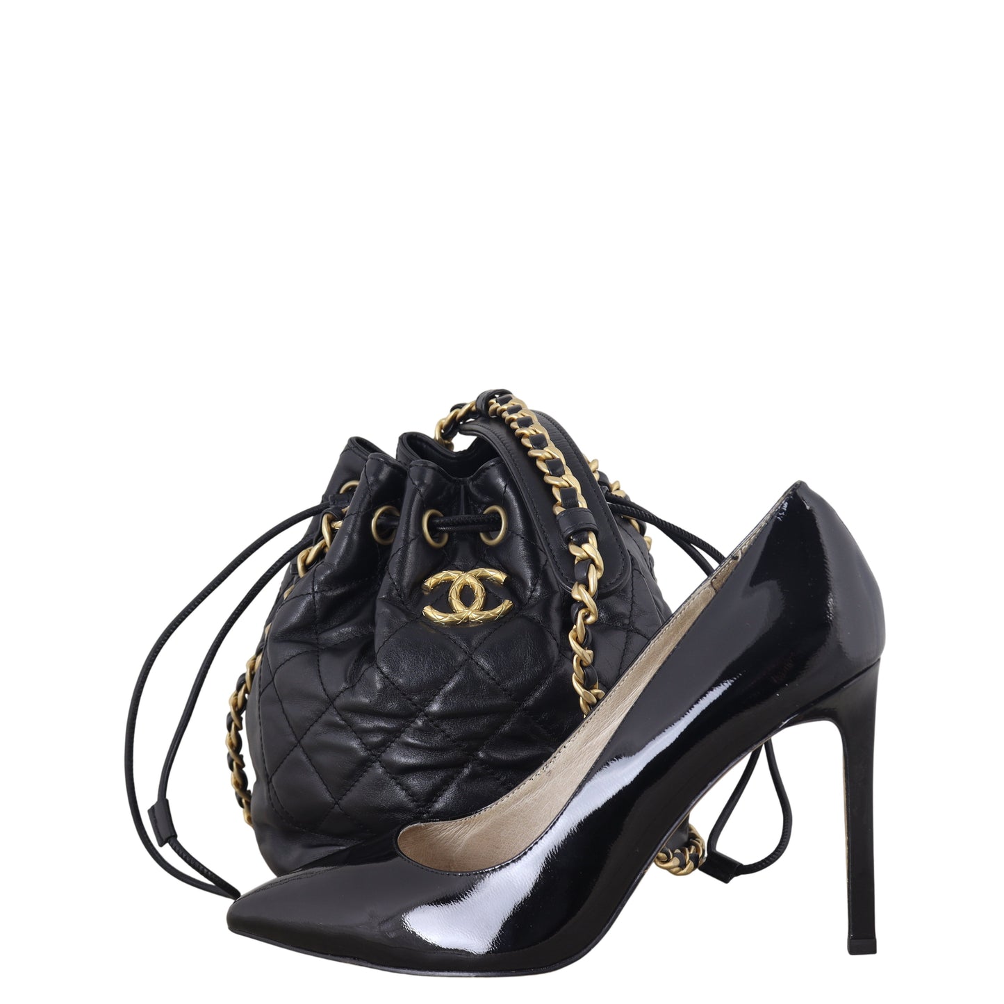 Chanel CC Drawstring Bucket Bag