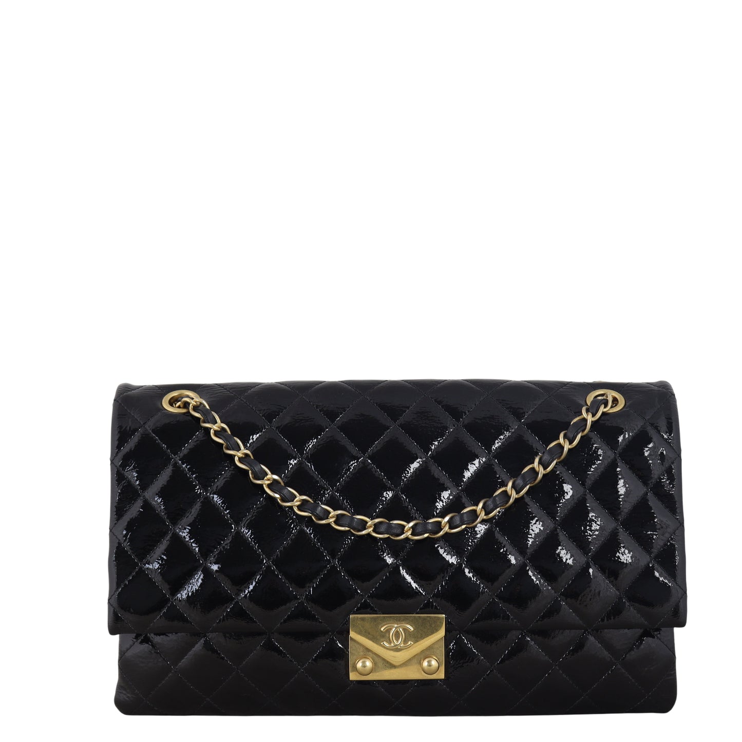 Chanel Pagoda Accordion Flap Bag Patent