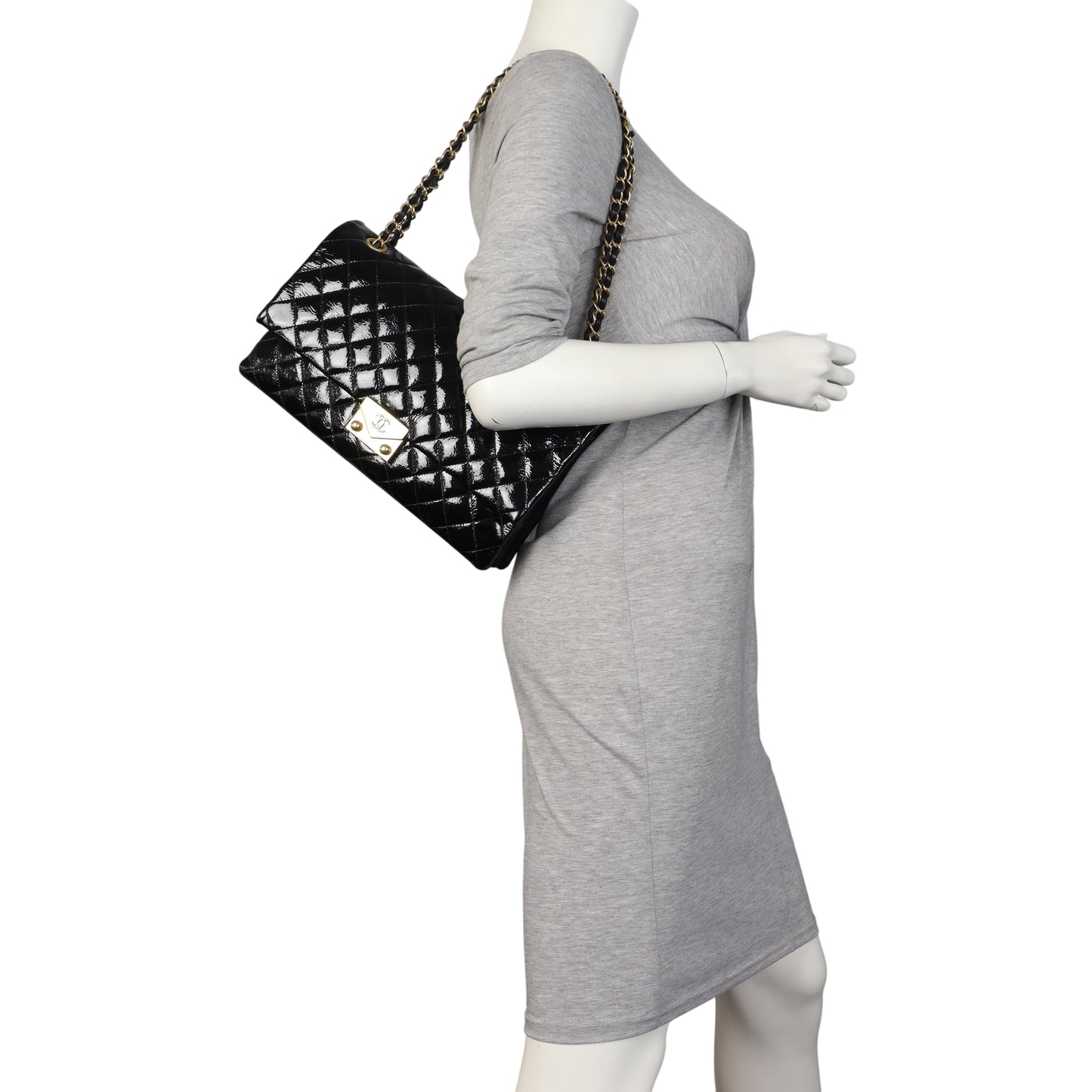 Chanel Pagoda Accordion Flap Bag Patent