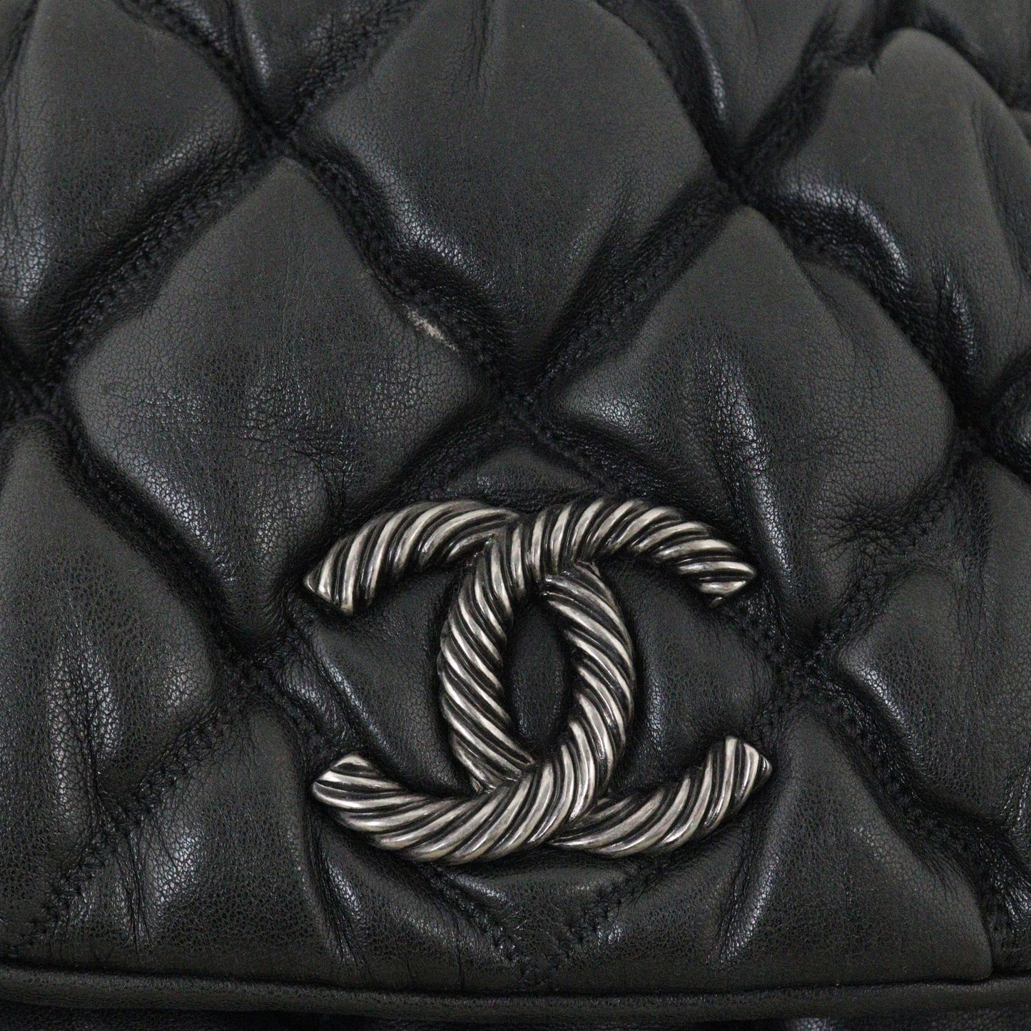 Chanel Bubble Quilt Accordion Flap Bag
