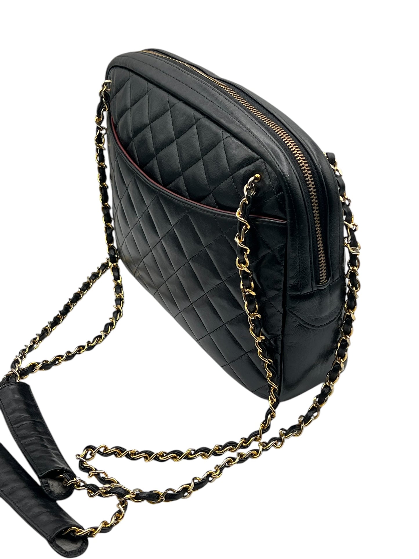 Chanel - sac caméra cuir noir