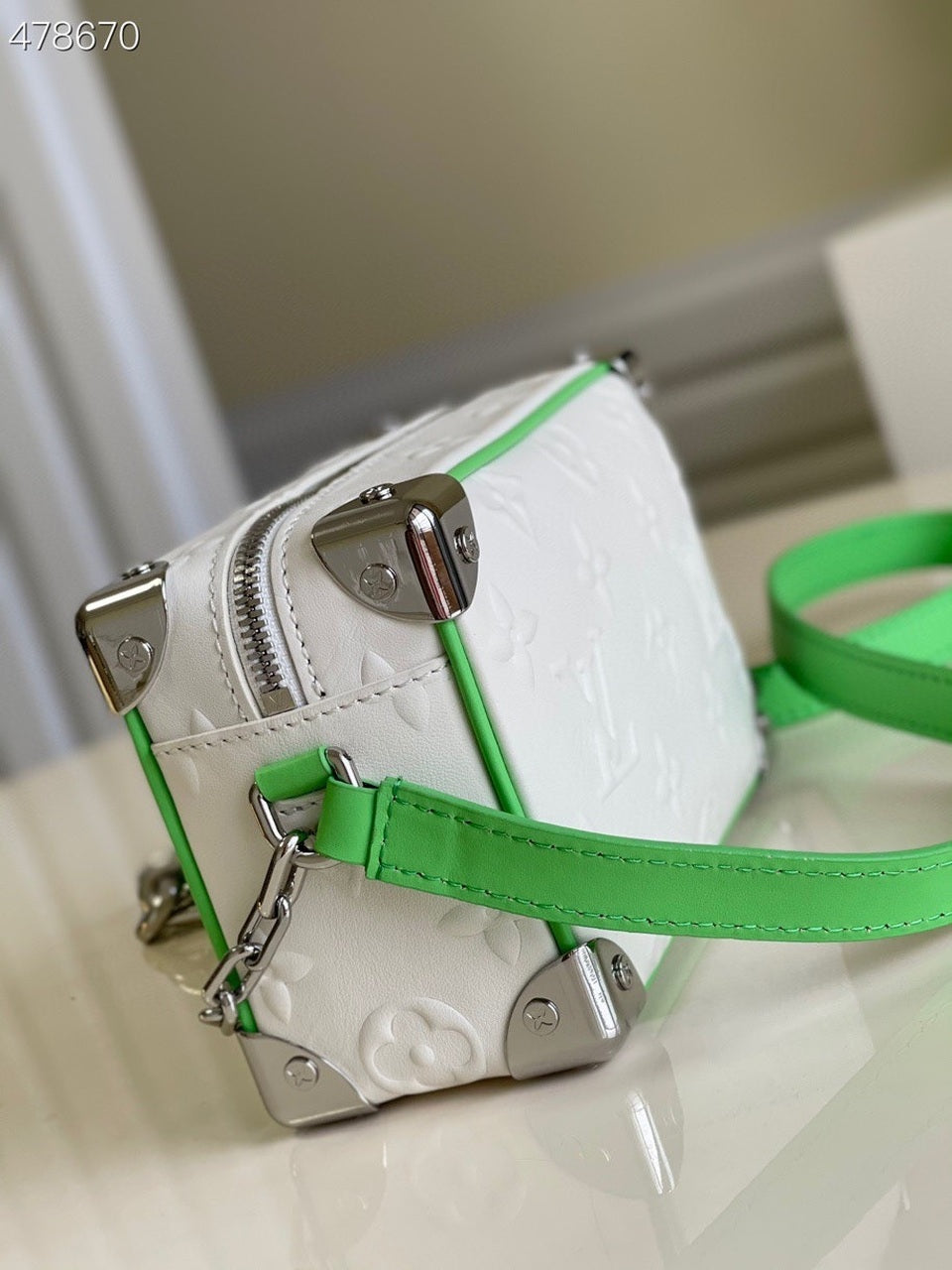 Top Quality Mini Soft Trunk White For Women, WoBags, Shoulder And Crossbody Bags 7.1in/18cm Top Quality