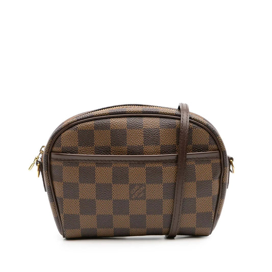 Brown Louis Vuitton Damier Ebene Ipanema Pochette Crossbody Bag