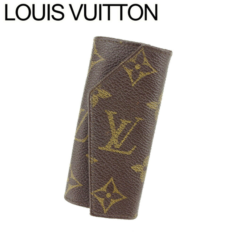 LOUIS VUITTON Key case Key holder No.264 Brown beige gold