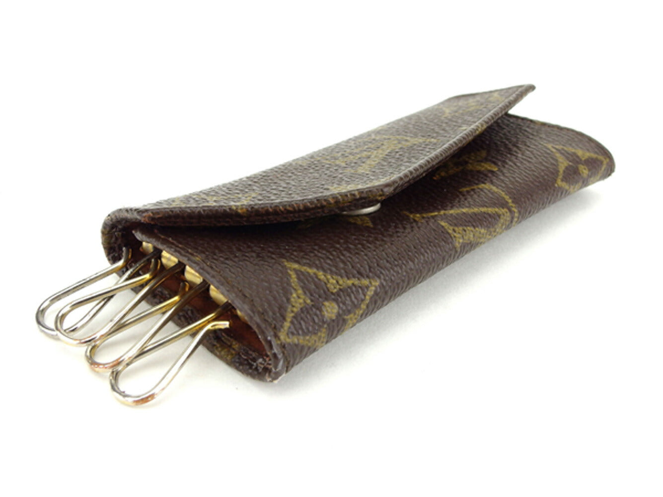 LOUIS VUITTON Key case Key holder No.264 Brown beige gold