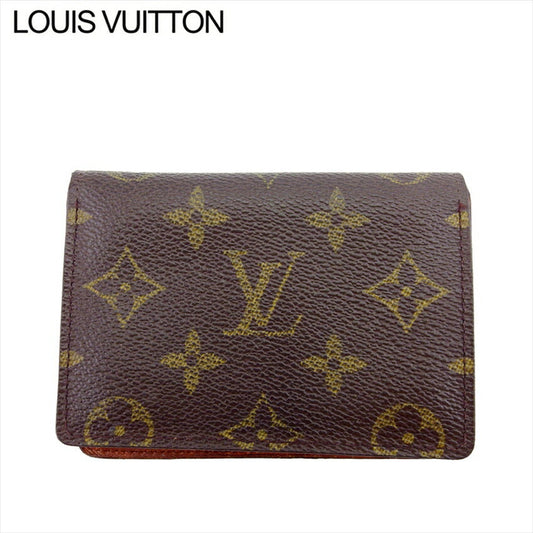 LOUIS VUITTON Pass case M60533 Brown beige Porto 2 Cult Vertical