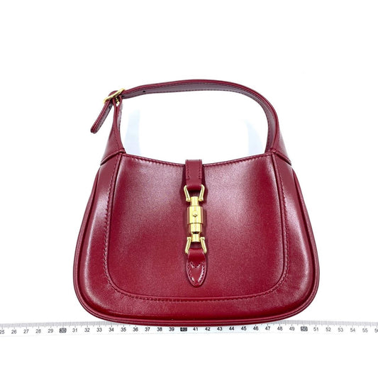 Gucci Jackie 1961 Mini Red Burgundy Leather Bag No Strap