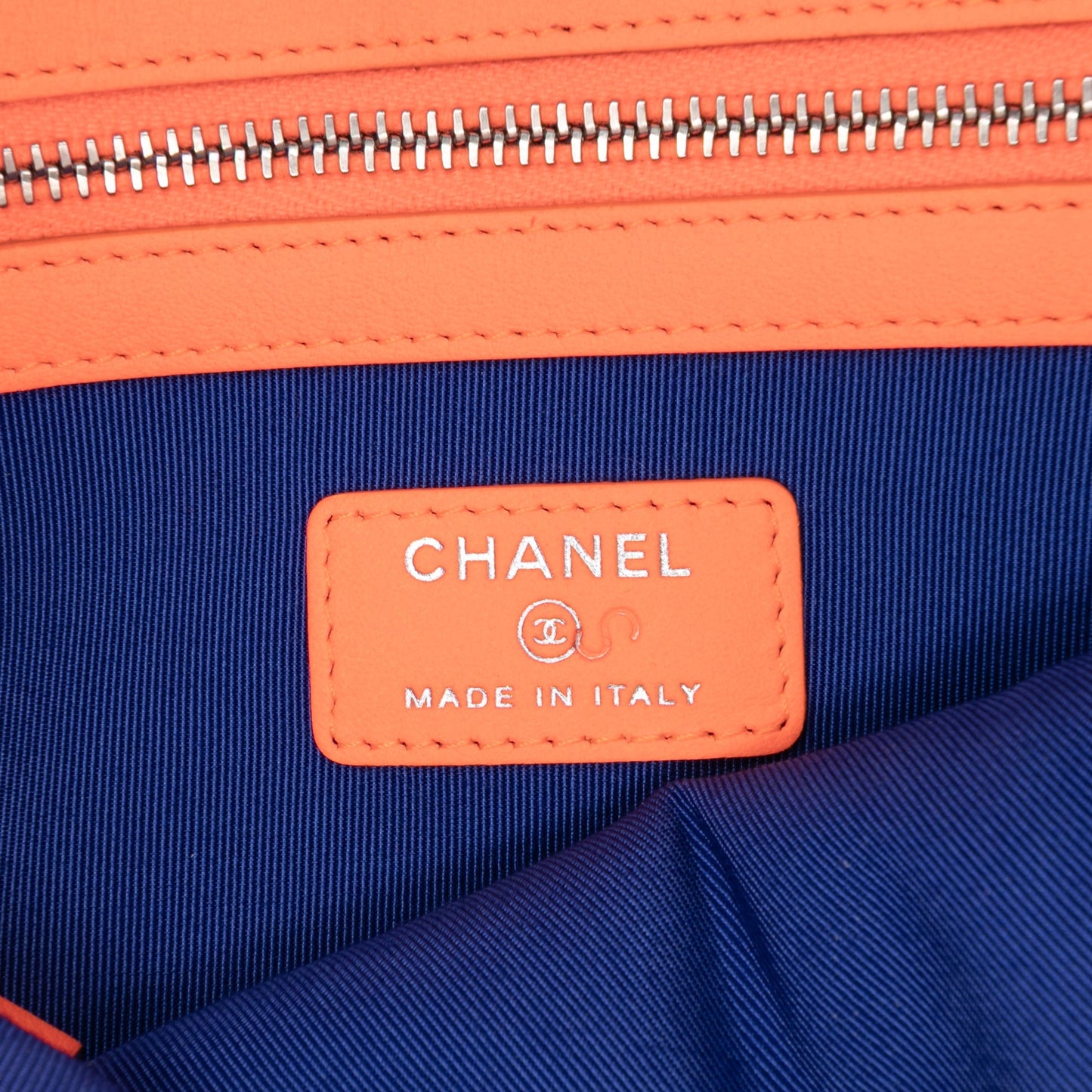 Blue Chanel Medium Tweed Deauville O Case Clutch
