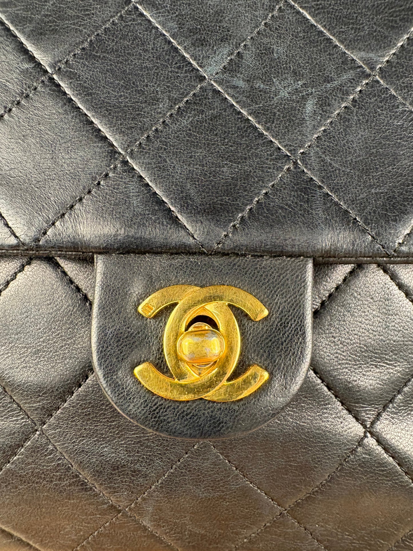 Chanel 1989 Quilted Leather Small Flap Bag
