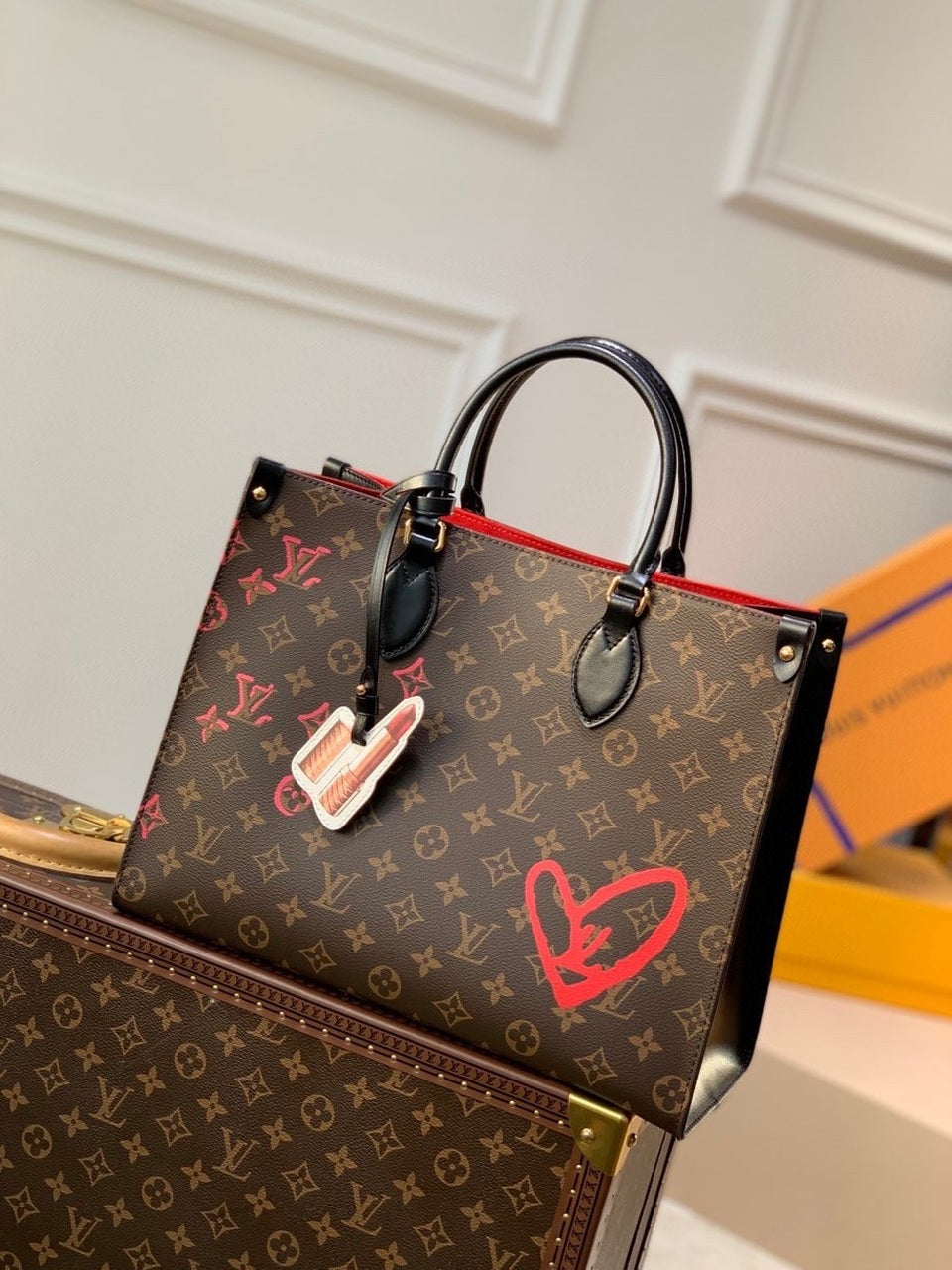 Top Quality OnTheGo MM Tote Bag Monogram Canvas For Women, WoHandbag, Shoulder Bags 13.8in/35cm Top Quality M45888