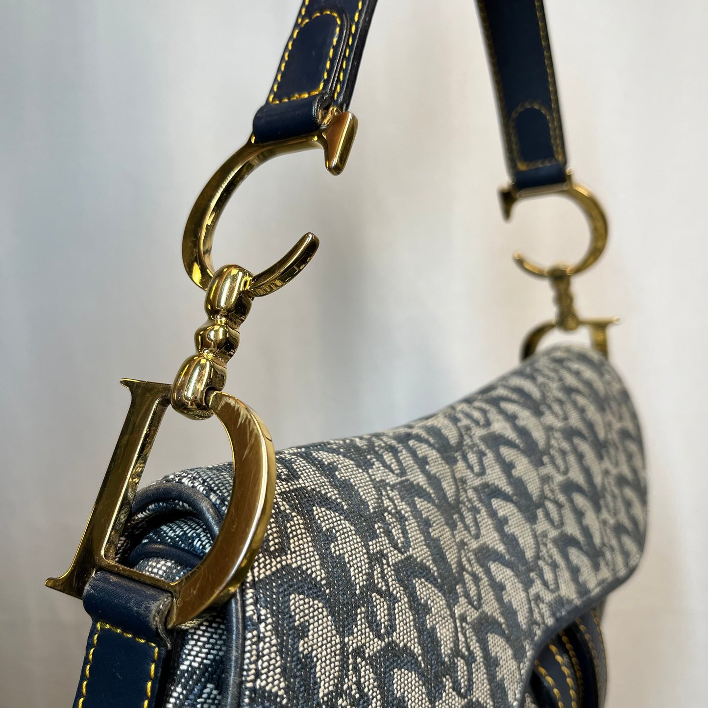 Dior   Oblique Canvas Saddle Bag TS3747