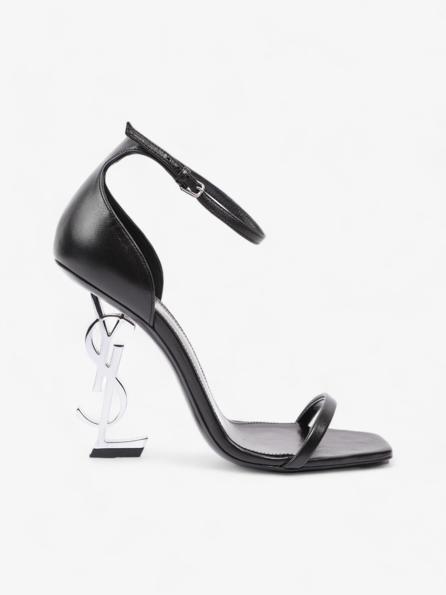 Saint Laurent Opyum 110mm Black Leather EU 38 UK 5