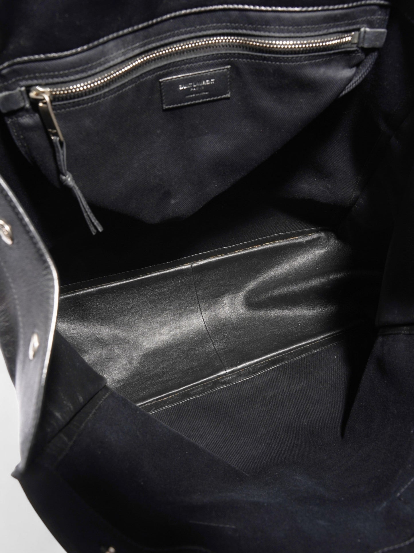 Saint Laurent Rive Gauche Black Leather Small