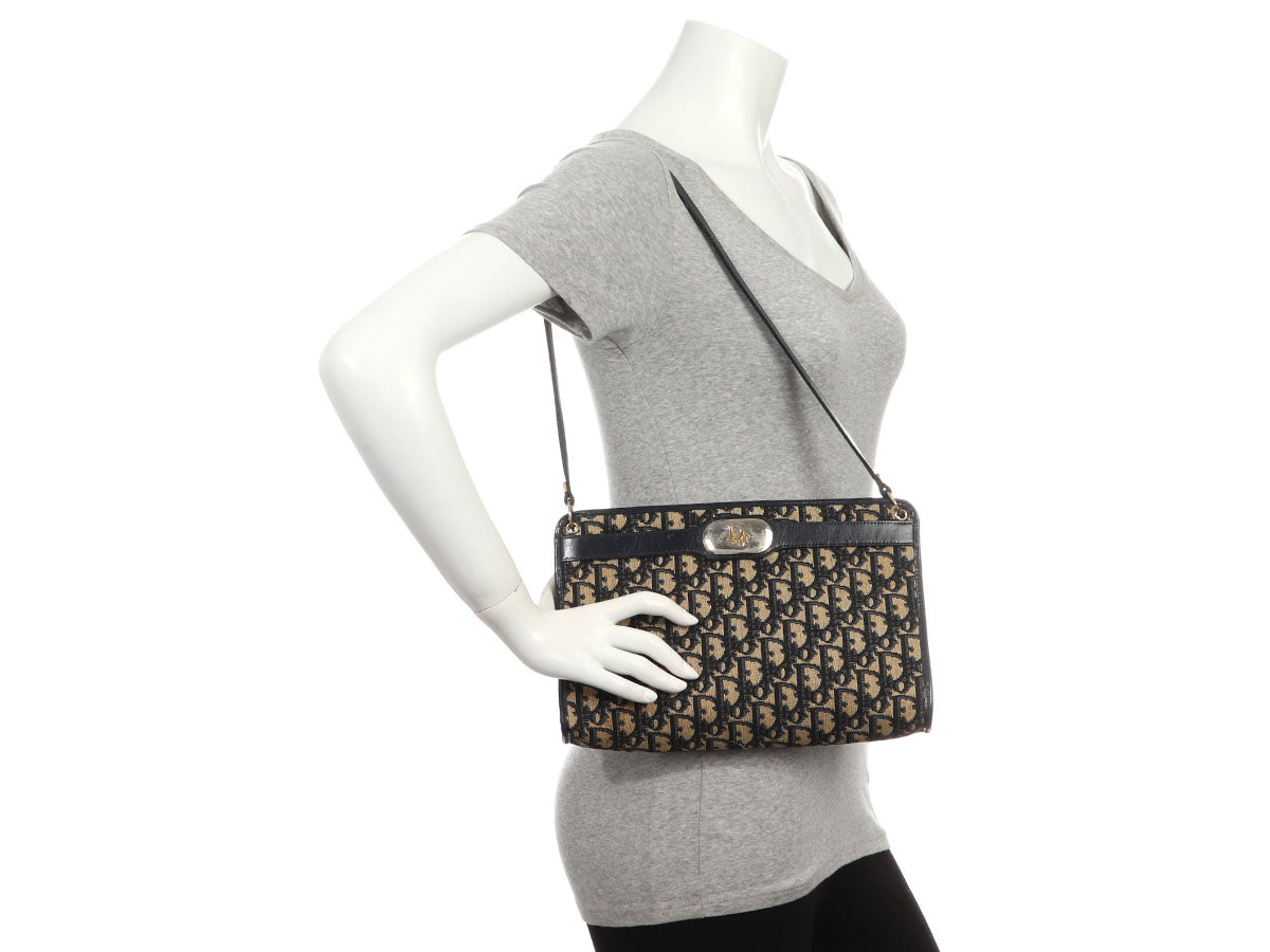 Dior   Navy Diorissimo Shoulder Bag
