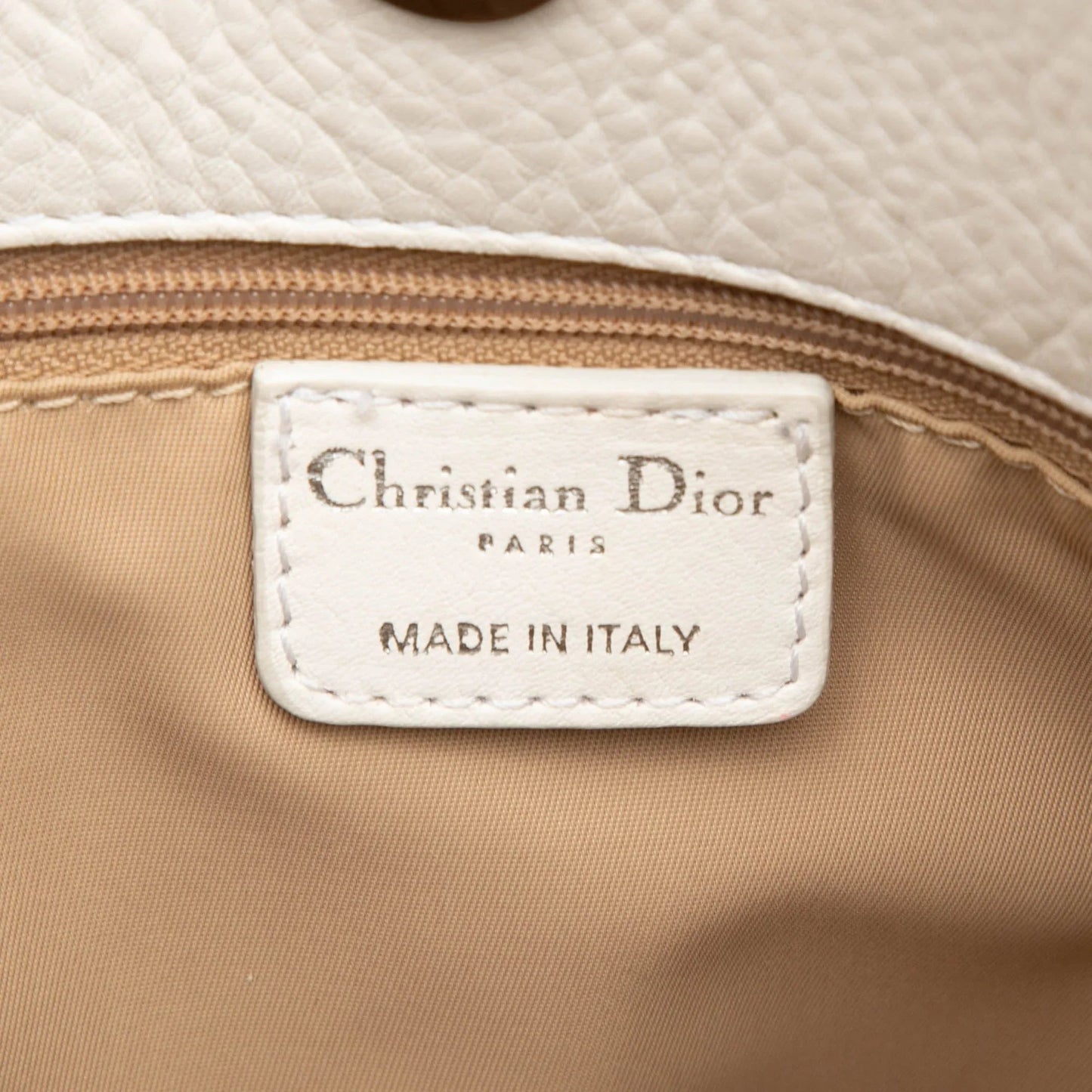 White Dior Diorissimo Trotter Canvas Street Chic Tote
