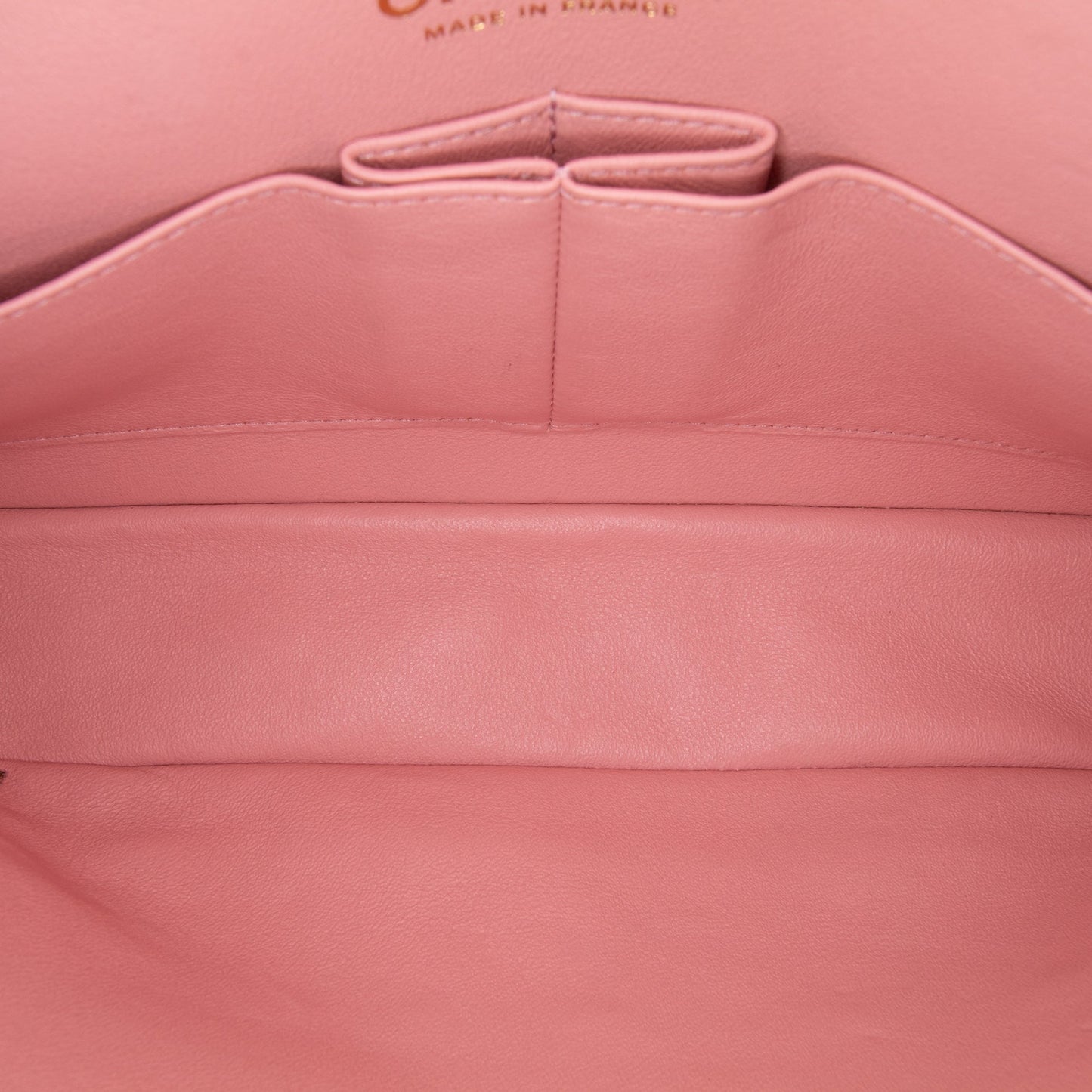 Pink Chanel Medium Classic Quilted Tweed Braided Double Flap Shoulder Bag
