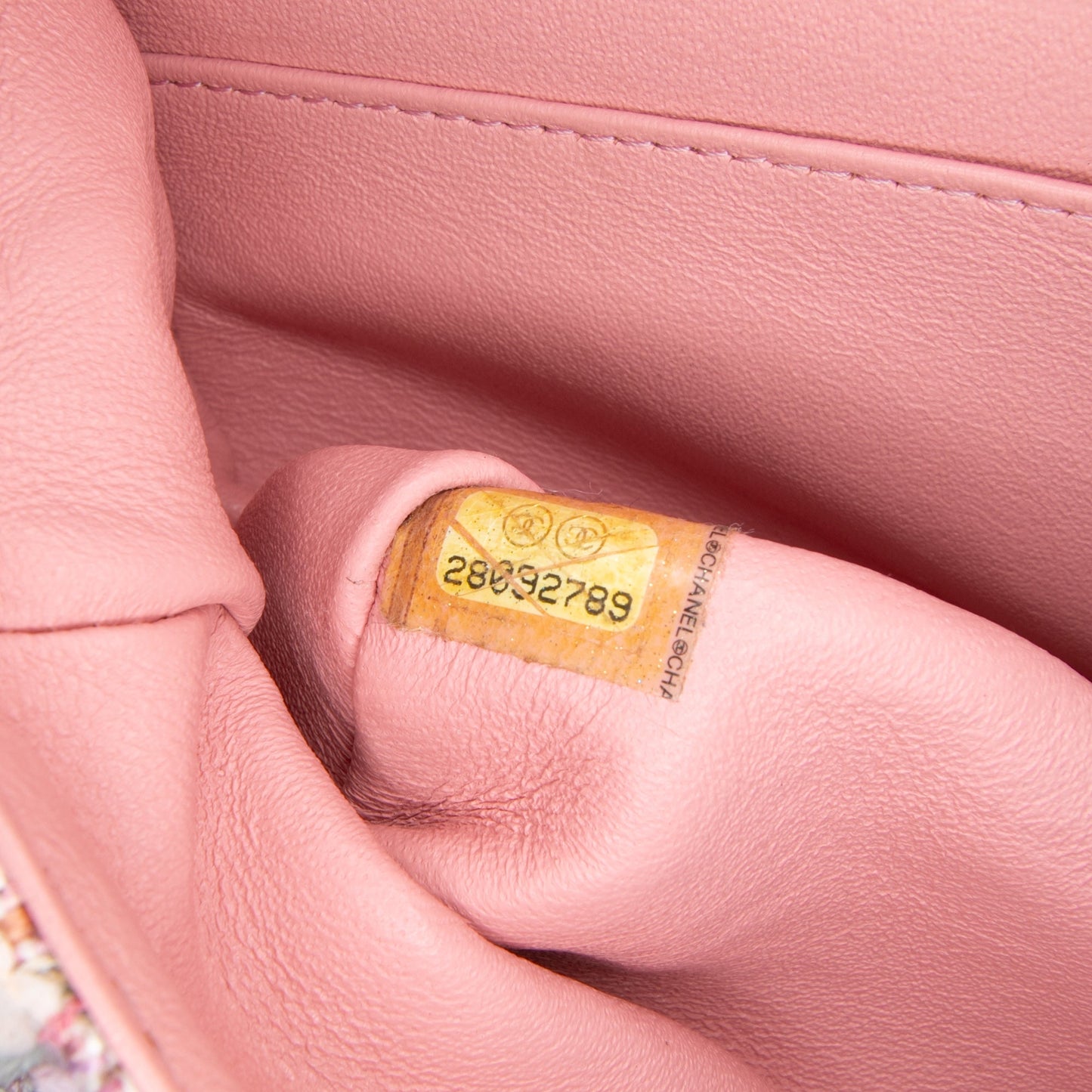 Pink Chanel Medium Classic Quilted Tweed Braided Double Flap Shoulder Bag