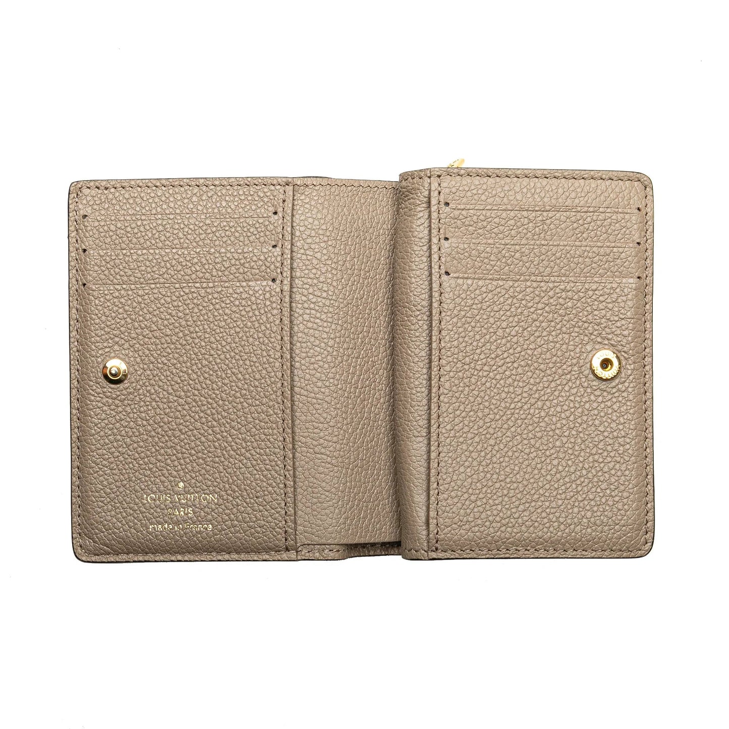 Brown Louis Vuitton Monogram Empreinte Clea Small Wallet