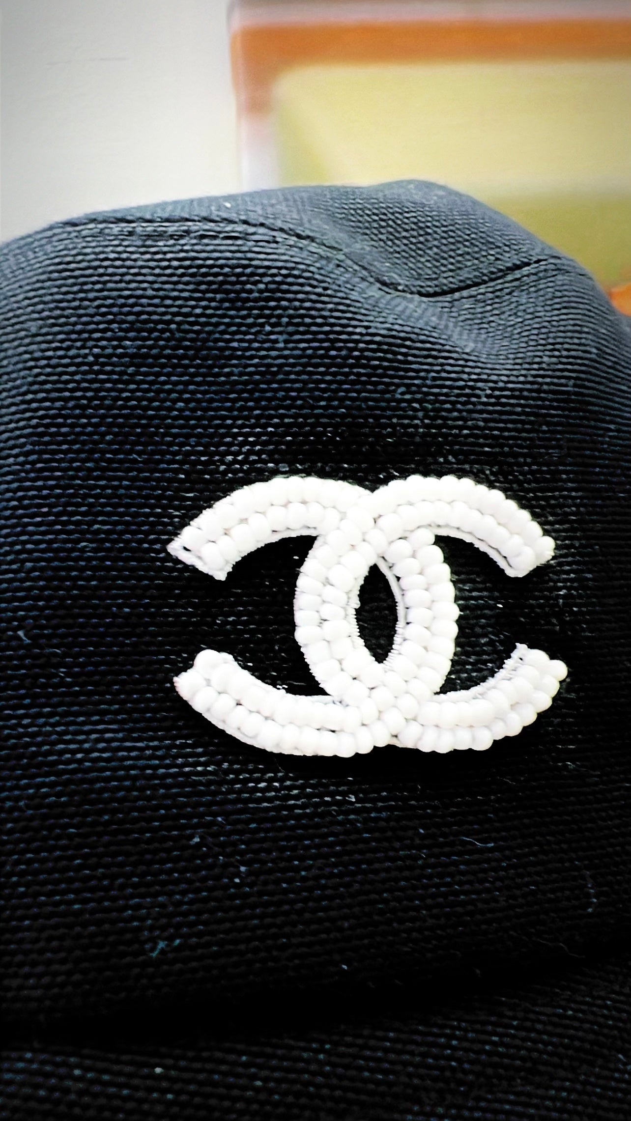 CHANEL CC CANVAS BUCKET HAT