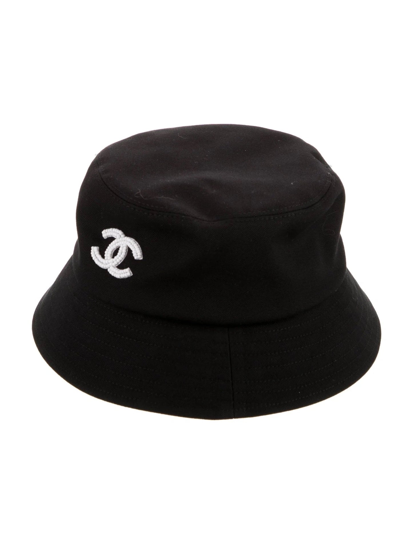 CHANEL CC CANVAS BUCKET HAT