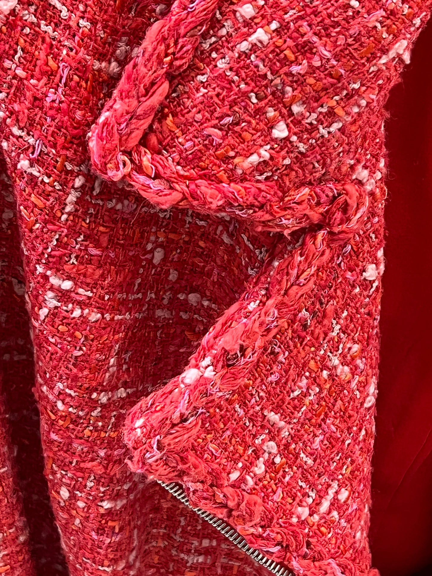 CHANEL COCO TWEED BIKER STYLE JACKET