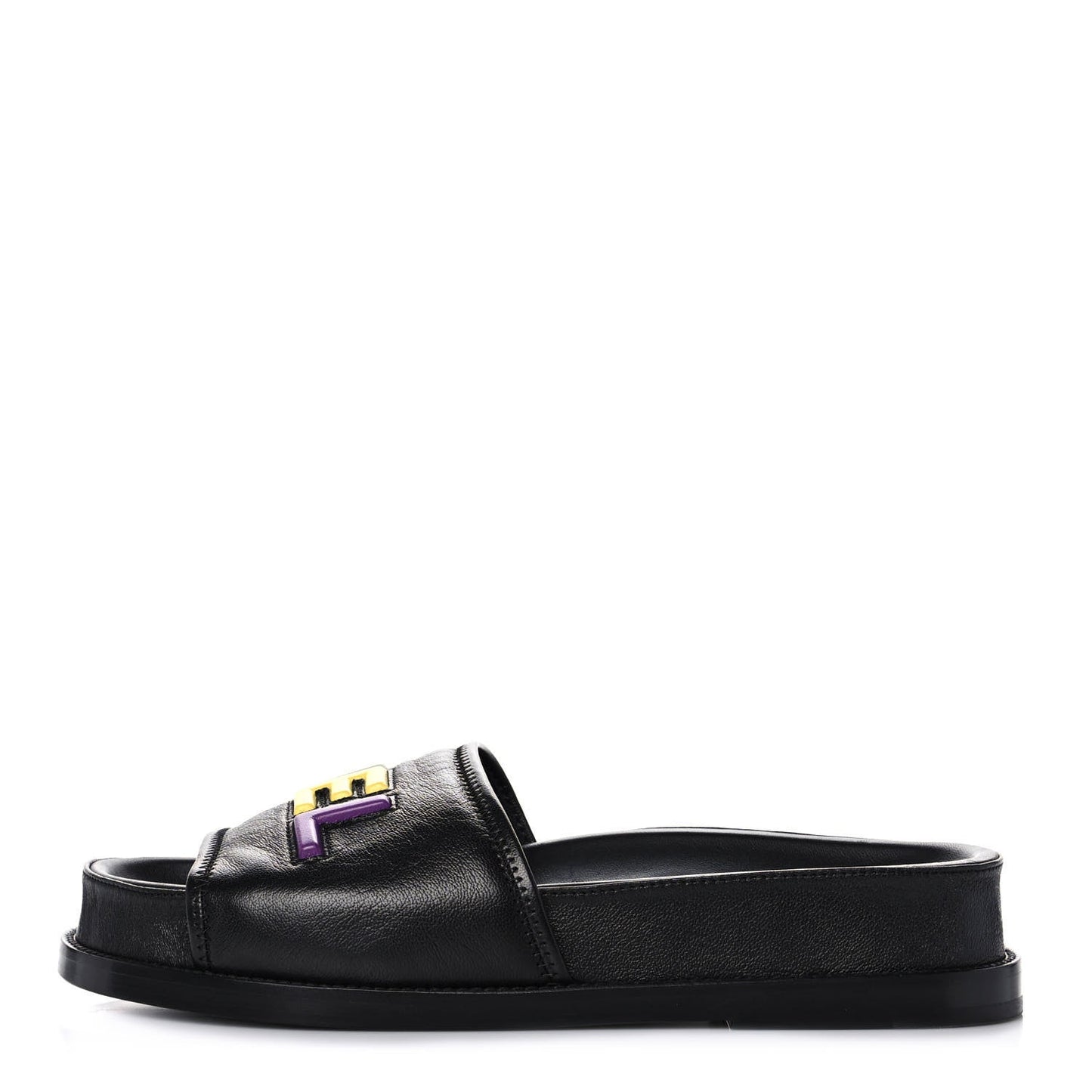 CHANEL LAMBSKIN CHA-NEL SANDLAS MULES