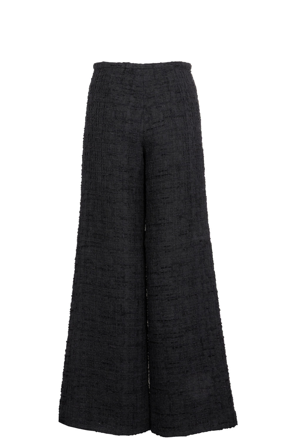 CHANEL 2022 Tweed Pants Black