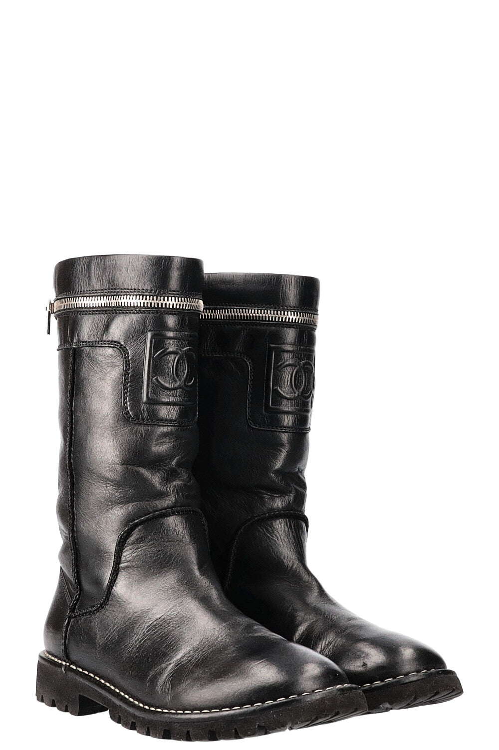 CHANEL Boots Black