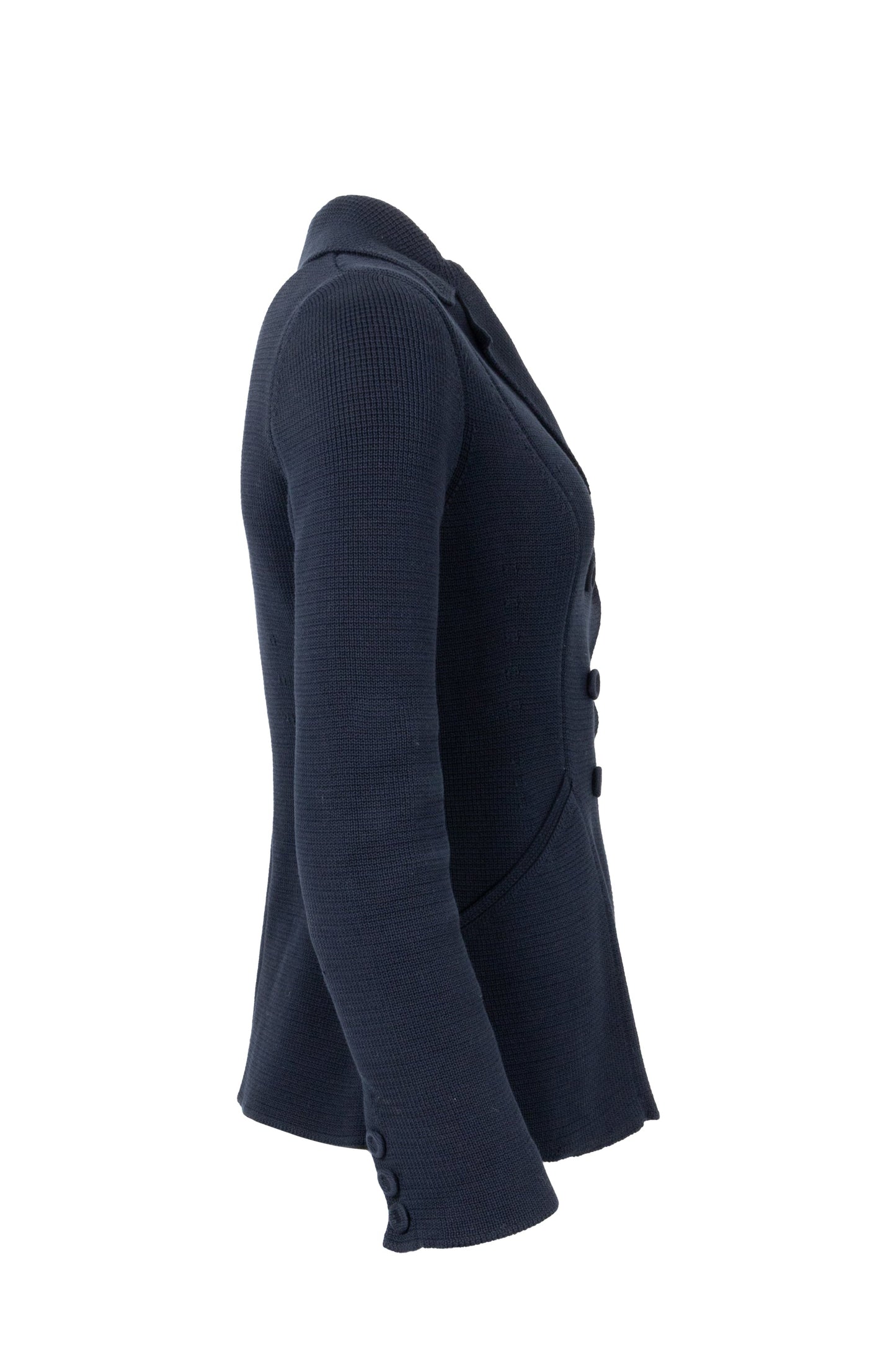 CHRISTIAN DIOR Knit Bar Jacket Navy
